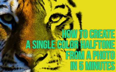 Create a one-color print ready file for a T-shirt  from a full color image in 5 minutes