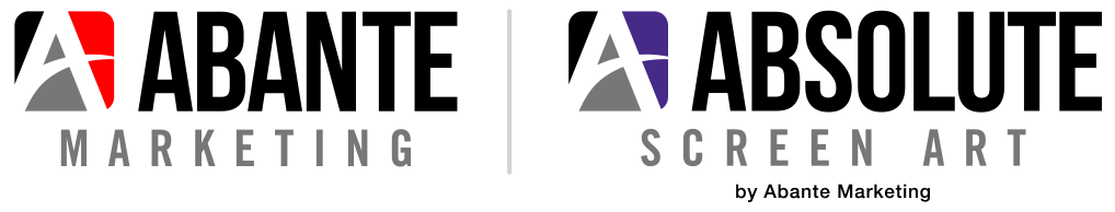 Abante Marketing Logo and Absolute Screen Art Logo